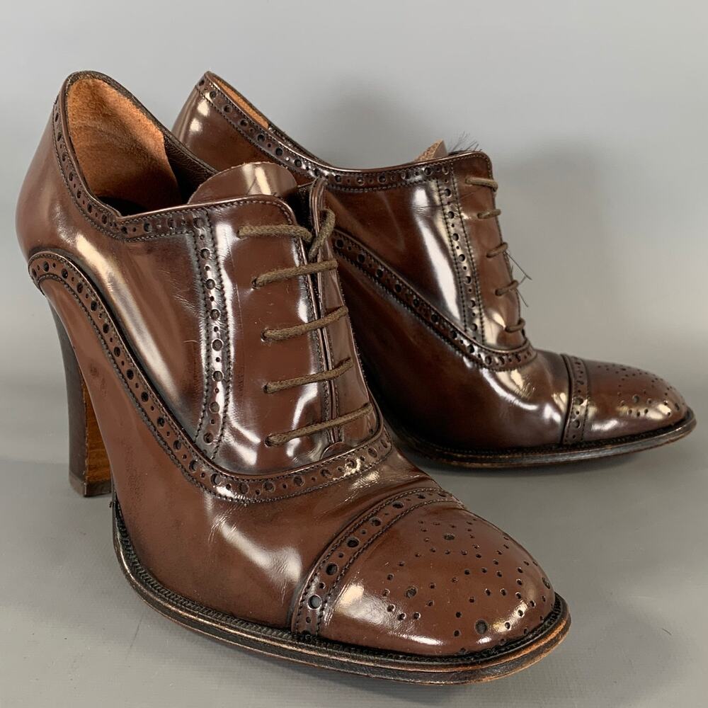 STEPHANE KELIAN Size 6.5 Brown 270053 Spectator Pumps